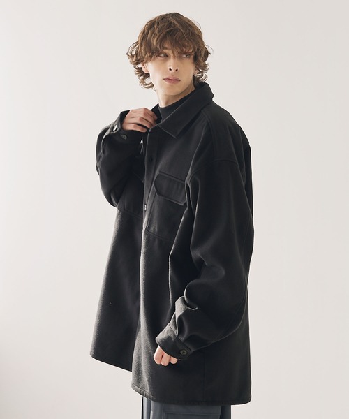 CTHY ブルゾン アウター メルトンCPOシャツジャケットアウター メンズ