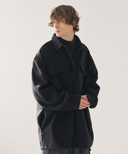 CTHY ブルゾン アウター メルトンCPOシャツジャケットアウター メンズ