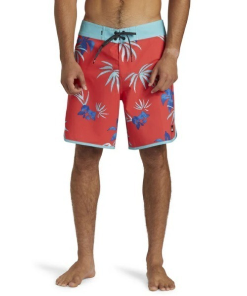 Quiksilver クイックシルバー　ボードショーツレッド チェック柄水着 Quiksilver クイックシルバー ボードショーツレッド チェック柄水着
