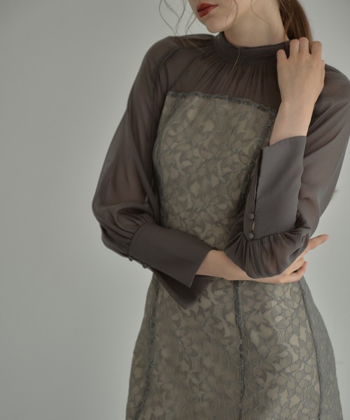 スーツ・フォーマル・ドレス ANDRESD leaf lace dress ANDRESD ドレス leaf lace dress リーフレースドレス / 結婚式