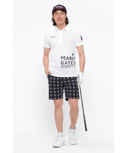 PEARLY GATES ポロシャツ サイズ5 ホワイト PEARLY GATES 「PEARLY GATES」 半袖ポロシャツ 5 ホワイト