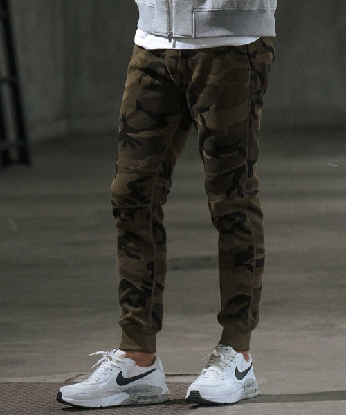 スウェットパンツ ジャージ mp12528-back shaggy boa bonding camouflage pants スウェットパンツ メンズ