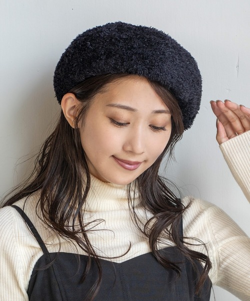 14+ 帽子 ベレー帽 シャギーベレー レディース メンズ
