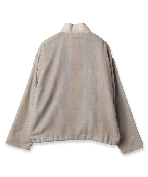 JieDa（ジエダ） シャツ CHECK STAND ZIP SHIRT メンズ レディース