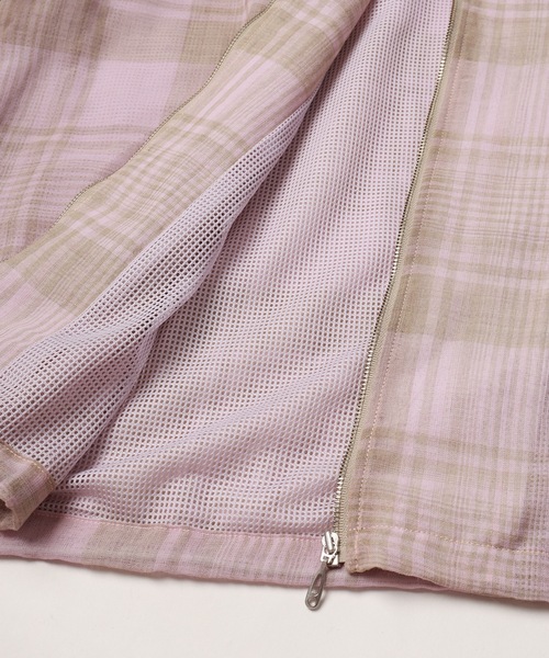 JIEDA（ジエダ） シャツ CHECK STAND ZIP SHIRT メンズ レディース