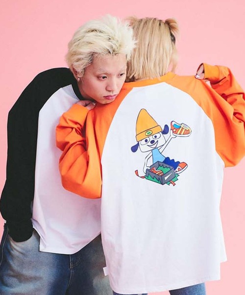 本日まで販売 ☆Lサイズ☆パラッパラッパー×LAROUTE☆ロングTシャツ