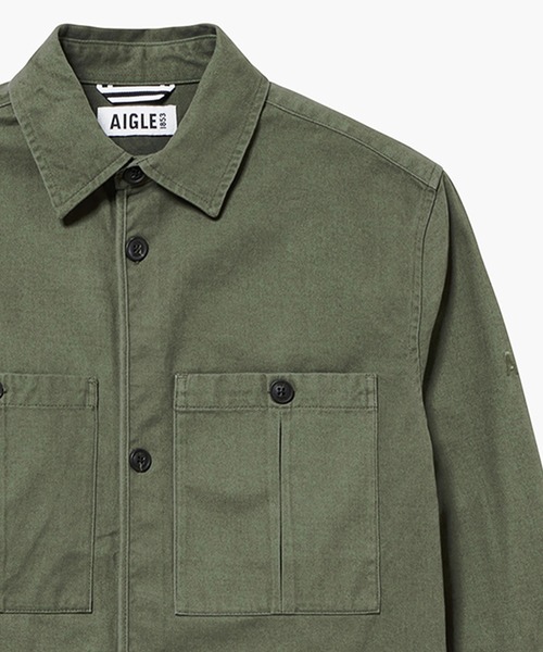 STONE  コットン シャツジャケット AIGLE（エーグル） シャツ ヘビーウェイトコットンツイルシャツ