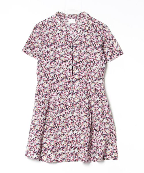 merry jenny（メリージェニー） 花柄シャツワンピース FREE レッド