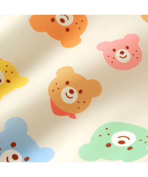 ♡ミニケー♡ ダウンコート リバーシブル 総柄 ジャンパー 防寒 クマ ポップ HOT BISCUITS ダウン アウター 裏ボアフリース リバーシブル総柄