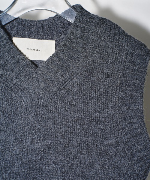トップス todayful Melange Knit Vest Melange Knit Vest（ベスト）｜TODAYFUL（トゥデイフル）の