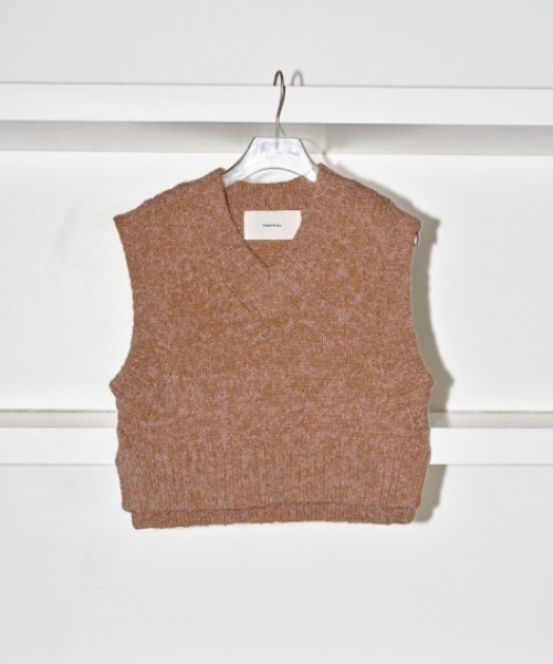TODAYFUL ベスト ジレ Melange Knit Vest レディース : ZOZOTOWN Yahoo