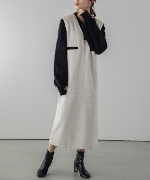 ジャンパースカート Vネックジャンパースカート | La-gemme | 18