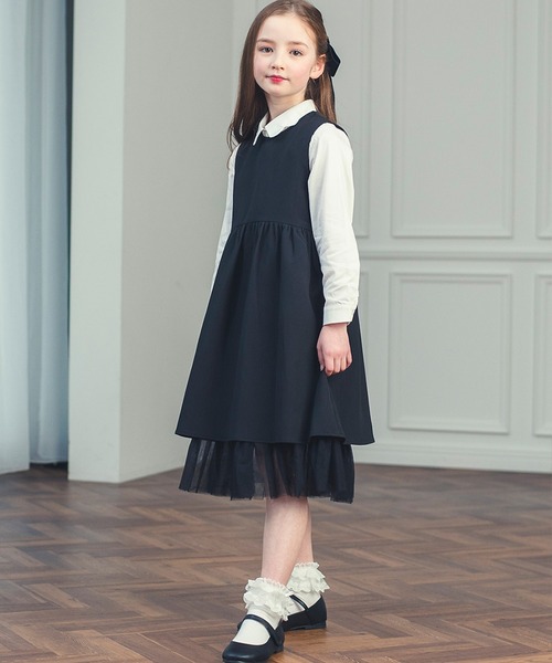 drescco 女の子フォーマルドレスセット DRESCCO（ドレスコ） ワンピース シャドウフリルブラックワンピース