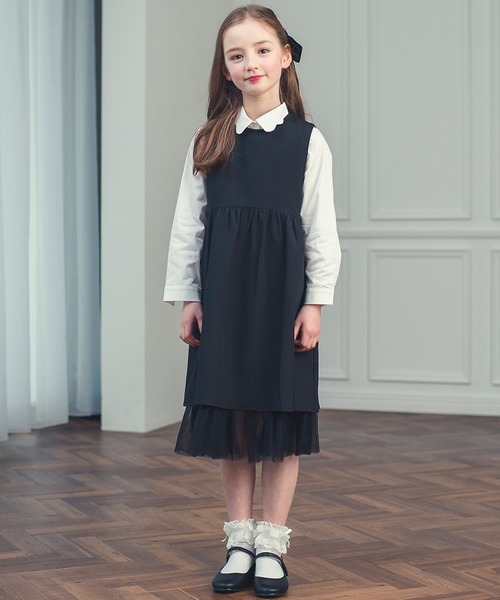 DRESCCO（ドレスコ） ワンピース シャドウフリルブラックワンピース