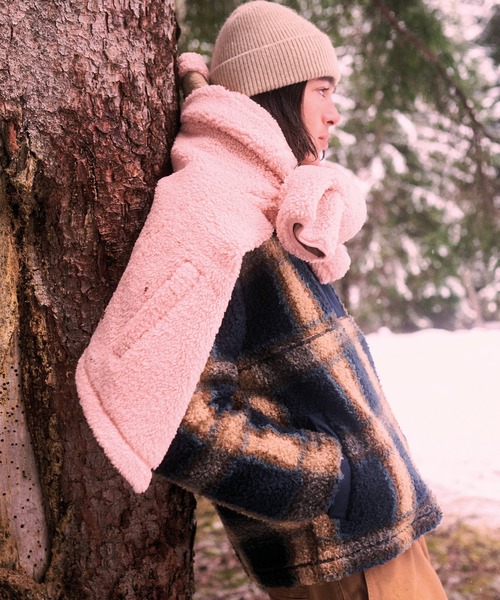 AIGLE（エーグル） ブルゾン アウター 裾ドロストコード ハイネック