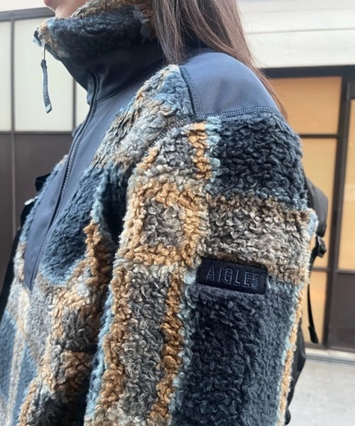 AIGLE（エーグル） ブルゾン アウター 裾ドロストコード ハイネック