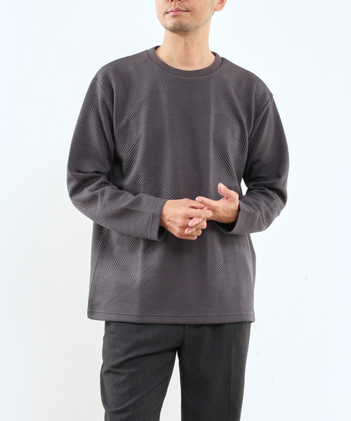 【MASTER FRAME/マスターフレーム】ブリスタージャガードクルーネックTシャツ MASTER FRAME tシャツ 「MASTER FRAME/マスターフレーム