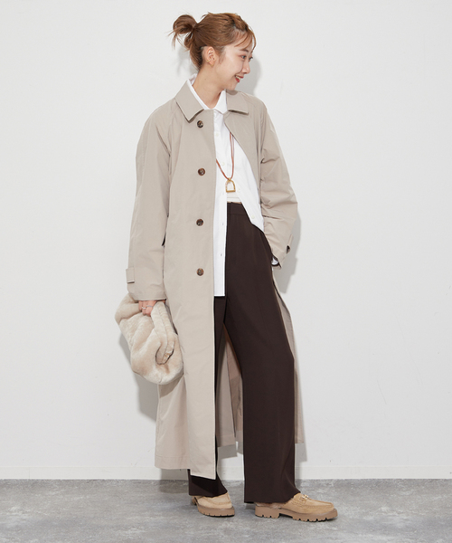 プラージュ Plage ベージュ レディース 長袖　秋/冬 美品 コート plage（プラージュ） ステンカラーコート 38 ベージュ レディース