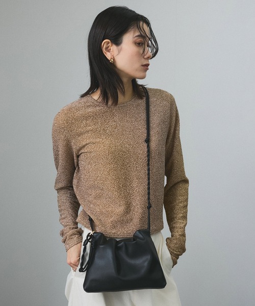 SALON adam et rope' ショルダーバッグ バッグ スプリットレザー
