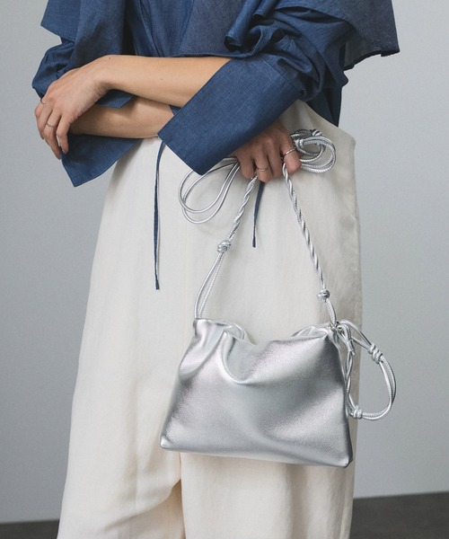 SALON adam et rope' ショルダーバッグ バッグ スプリットレザー
