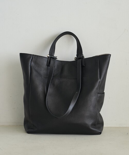 新品 Beaure ビュレ 本革 ダブルハンドル 2WAY バッグ ブラック Beau're/別注 ダブルハンドル2WAYトートバッグ｜Daytona Park