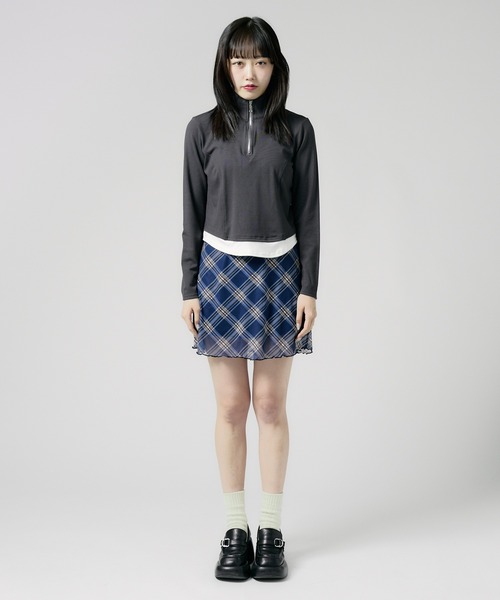Chick tシャツ Tight Silhouette Half Zip Tos / タイトシルエット