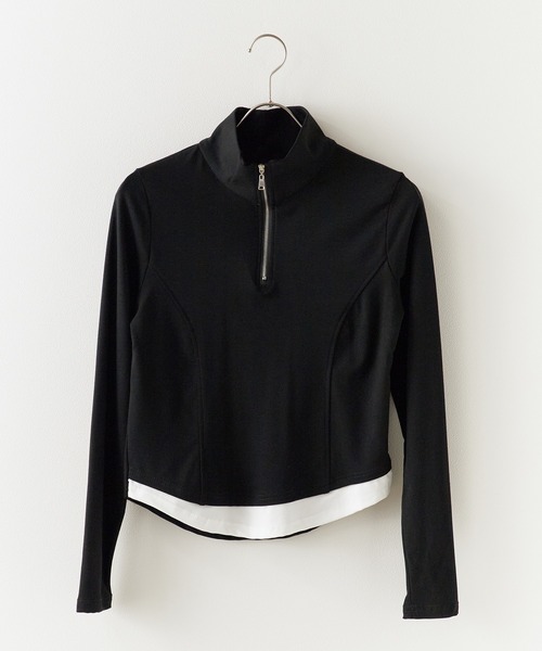 Chick tシャツ Tight Silhouette Half Zip Tos / タイトシルエット