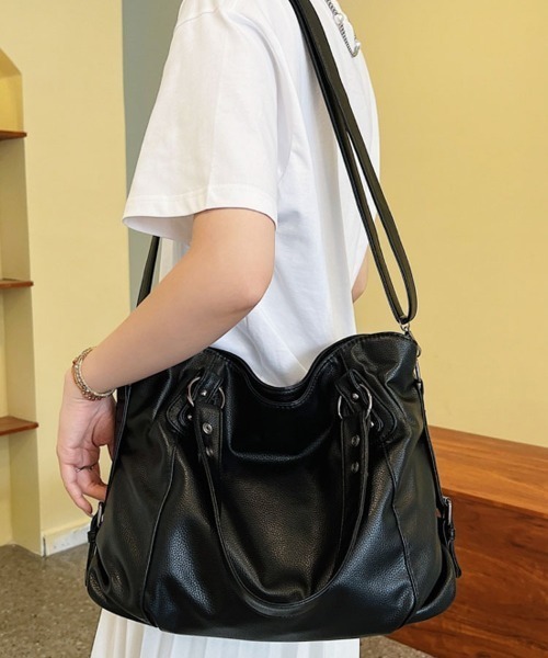 lilful ショルダーバッグ バッグ 「A4サイズ対応」2WAYクロス