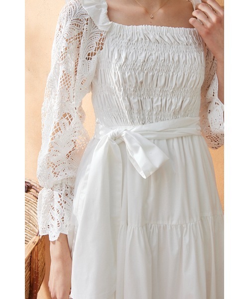 Estella.K ワンピース Before Sunset Dress オフショルカット