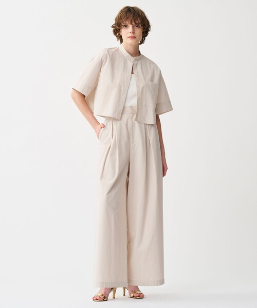 uncrave パンツ カラータイプライター ワイドパンツ レディース
