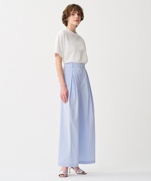 uncrave パンツ カラータイプライター ワイドパンツ レディース