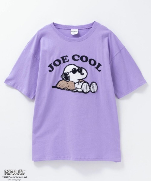 【SALE 10%OFF】 juicy ジューシー vintage snoopy ヴィンテージ スヌーピー さがら刺繍 Tシャツ 夏 レディース 半袖 おしゃれ 綿 PEANUTS tシャツ 「PEANUTS」スヌーピー さがら刺繍Tシャツ