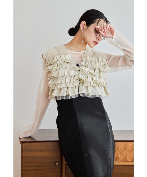 niana（ニアナ） ドレス タフタチュールベストセットドレス 3点セット