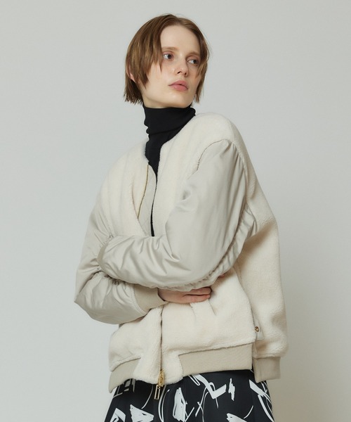 「allureville」 ブルゾン 2 ベージュ レディース_画像2