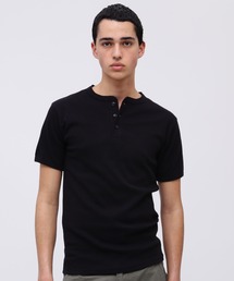 tシャツ 「DAILY/デイリー」RIB SHORT SLEEVE HENLEY NECK T-SHIRT / デイリーウェア リブ 半袖 へンリーネ｜ZOZOTOWN Yahoo!店