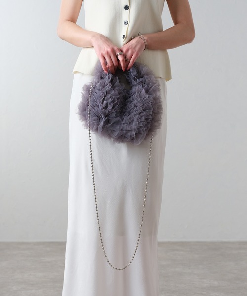 &Robu.（アンドロブ） ハンドバッグ チュールフリルバッグ