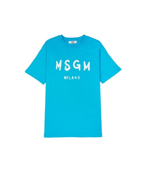 MSGM KIDS ブラッシュロゴTシャツ キッズ 子供服 男の子 女の子 MSGM KIDS tシャツ ブラッシュロゴTシャツ キッズ 子供服 男の子