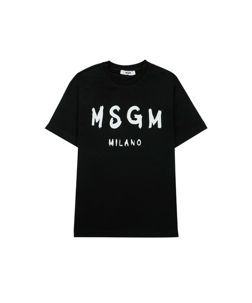 MSGM KIDS ブラッシュロゴTシャツ キッズ 子供服 男の子 女の子 MSGM KIDS tシャツ ブラッシュロゴTシャツ キッズ 子供服 男の子