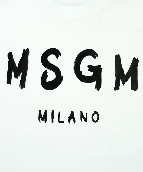 MSGM KIDS ブラッシュロゴTシャツ キッズ 子供服 男の子 女の子 MSGM KIDS tシャツ ブラッシュロゴTシャツ キッズ 子供服 男の子