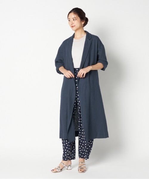 ジャケット・アウター HELIOPOLE NEW DUNGAREES LINEN OVER COAT DUNGAREES LINEN OVER COAT｜HELIOPOLE｜HÉLIOPÔLE（エリオ