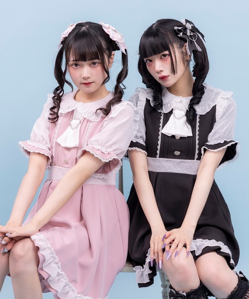 DearMyLove ワンピース ハートドットスカーフワンピース