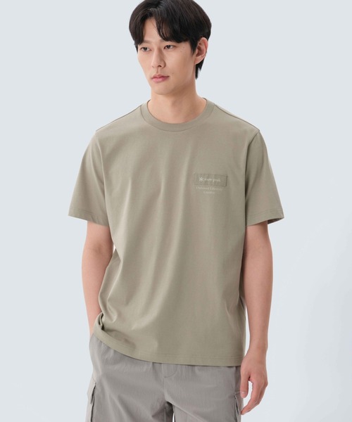 SNOWPEAK■Aerocool Woven Patch Short Sleeve■送料込 snow peak tシャツ Aerocool W Patch Short Sleeve T メンズ