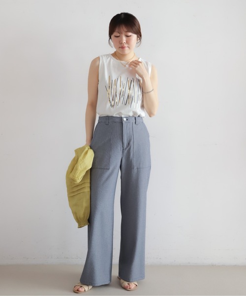 NOMBRE IMPAIR（ノンブルアンペール） ワイドパンツ パンツ TRシア