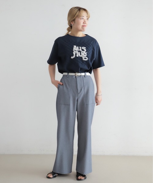 NOMBRE IMPAIR（ノンブルアンペール） ワイドパンツ パンツ TRシア