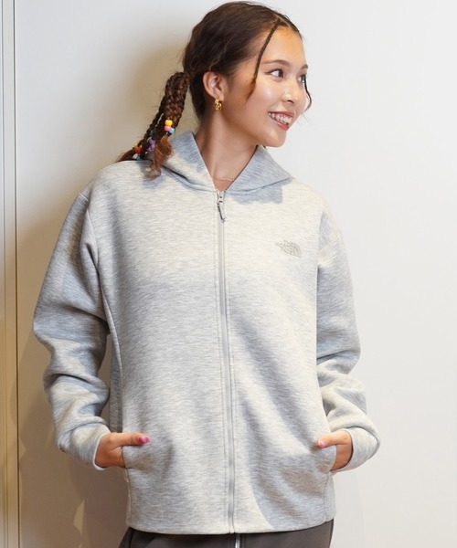 「THE NORTH FACE」 ジップアップパーカー S グレー レディース