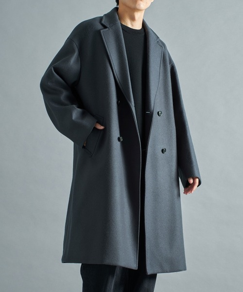 STUDIOUS（ステュディオス） チェスターコート 2 ライトブルーグレー