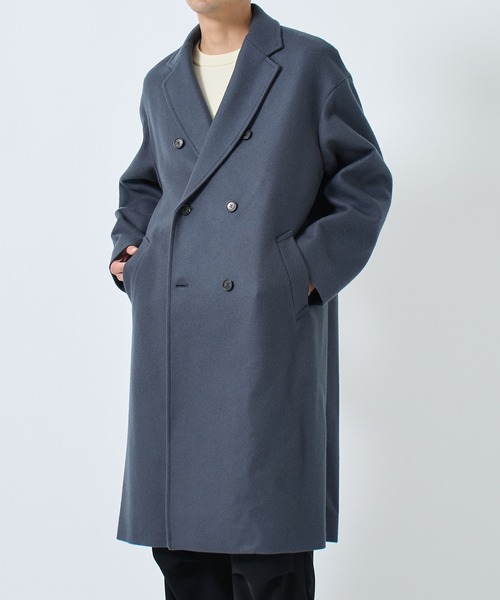 STUDIOUS（ステュディオス） チェスターコート 2 ライトブルーグレー