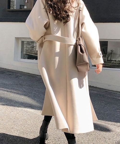 「DIAVEL」 チェスターコート M アイボリー レディース_画像6