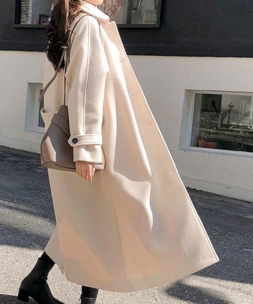 「DIAVEL」 チェスターコート M アイボリー レディース_画像9