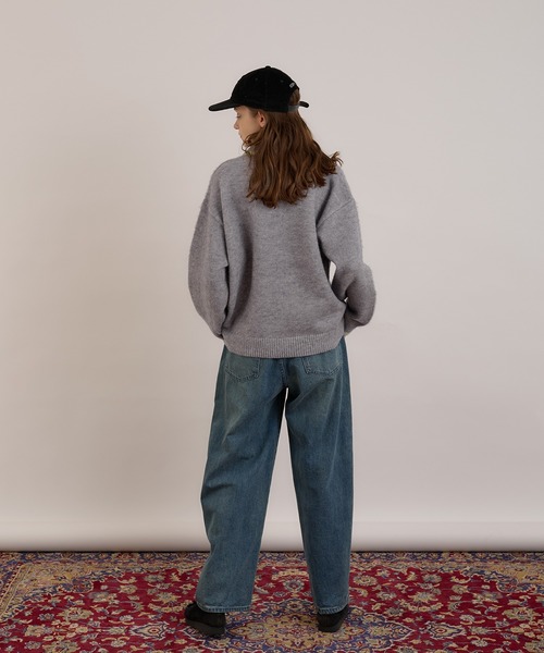 「MUHET」 長袖ニット MEDIUM ブラウン レディース_画像2